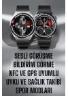Mey İthalat® Akıllı Saat GPS VE NFC Özelliği Sesli Görüşme Dokunmstik Ekran