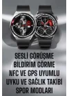Mey İthalat® Akıllı Saat GPS VE NFC Özelliği Sesli Görüşme Dokunmstik Ekran