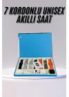 Mey İthalat® Akıllı Saat Unisex Akıllı Saat Çoklu Kordon Seçeneği Çelik Kordon Plastik Kordon