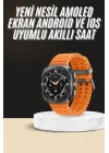Mey İthalat® Akıllı Saat Unısex Zarif Görünümlü Titanyum Kasa Amoled Ekran Müzik Dinleme
