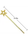 Mey İthalat® Altın Renk Yıldız Peri Asası Peri Değneği 34 cm 1 Adet