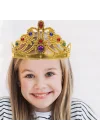 Mey İthalat® Altın Renk Plastik Prenses Tacı Kraliçe Tacı 60cm