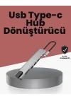 Mey İthalat® Alüminyum Gövdeli Type‑C HDMI & Ethernet Adaptör – Tak & Çalıştır