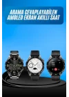 Mey İthalat® Amoled Ekran 3 Kordonlu Akıllı Saat 5.0 Bluetooth Bağlantılı Android ve İOS Uyumlu