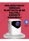 Mey İthalat® Android Sistemli Mini Projektör – Uygulama Destekli Akıllı Kullanım