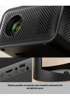 Mey İthalat® Android TV 11 İşletim Sistemli Elektrikli Odaklama Projektör
