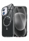 Mey İthalat®  Apple iPhone 11 Live Diamond Magsafe Kapak - Siyah