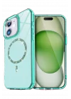 Mey İthalat®  Apple iPhone 11 Live Diamond Magsafe Kapak - Yeşil