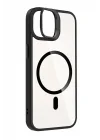 Mey İthalat®   iPhone 11 Remim Lensli Magsafe Standlı Kapak - Siyah