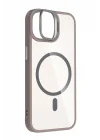 Mey İthalat®   iPhone 11 Remim Lensli Magsafe Standlı Kapak - Titan Gri
