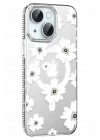 Mey İthalat®   iPhone 14 Floral Magsafe Kapak - Beyaz