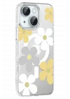 Mey İthalat®   iPhone 14 Floral Magsafe Kapak - Sarı
