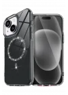 Mey İthalat®  Apple iPhone 14 Live Diamond Magsafe Kapak - Siyah
