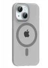 Mey İthalat®   iPhone 14 PC Blank Magsafe Kapak - Natural Grey