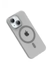 Mey İthalat®   iPhone 14 PC Blank Magsafe Kapak - Natural Grey