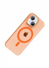 Mey İthalat®   iPhone 14 PC Blank Magsafe Kapak - Turuncu