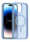 Mey İthalat®  Apple iPhone 14 Pro Max Jota Magsafe Kapak - Açık Mavi