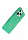 Mey İthalat®  Apple iPhone 14 Pro Max Regal Magsafe Standlı Kapak - Yeşil