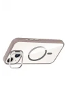 Mey İthalat®   iPhone 14 Remim Lensli Magsafe Standlı Kapak - Titan Gri