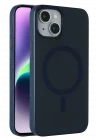 Mey İthalat®  Apple iPhone 14 Tuna PC Slim Magsafe Kapak - Lacivert