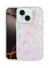 Mey İthalat®  Apple iPhone 15 Lumi Desenli Kapak - Yeşil