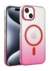 Mey İthalat®  Apple iPhone 15 Plus Glossy Magsafe Kapak - Pembe