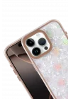 Mey İthalat®  Apple iPhone 15 Pro Lumi Desenli Kapak - Çöl Titanyum