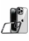 Mey İthalat®   iPhone 15 Pro Max  Lensli Silikon - Siyah
