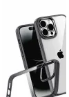 Mey İthalat®   iPhone 15 Pro Max  Lensli Silikon - Siyah