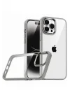 Mey İthalat®   iPhone 15 Pro Max  Lensli Silikon - Titan Gri