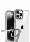 Mey İthalat®   iPhone 15 Pro Max  Lensli Silikon - Titan Gri