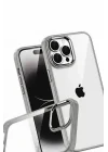 Mey İthalat®   iPhone 15 Pro Max  Lensli Silikon - Titan Gri