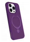 Mey İthalat®  Apple iPhone 15 Pro Max Regal Magsafe Standlı Kapak - Derin Mor