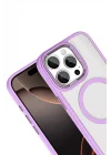 Mey İthalat®   iPhone 15 Pro Max Terea Magsafe Kapak - Lila