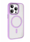 Mey İthalat®   iPhone 15 Pro Max Terea Magsafe Kapak - Lila