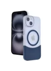 Mey İthalat®  Apple iPhone 15 Velar Magsafe Kapak - Lacivert