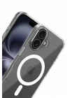 Mey İthalat®  Apple iPhone 16 Combo Sert Şeffaf Magsafe Kapak - Şeffaf