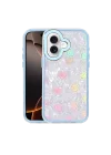 Mey İthalat®  Apple iPhone 16 Lumi Desenli Kapak - Mavi