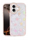 Mey İthalat®  Apple iPhone 16 Lumi Desenli Kapak - Pembe