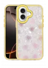 Mey İthalat®  Apple iPhone 16 Lumi Desenli Kapak - Sarı
