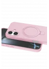 Mey İthalat®  Apple iPhone 16 Plus Regal Magsafe Standlı Kapak - Açık Pembe