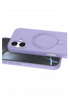 Mey İthalat®  Apple iPhone 16 Plus Regal Magsafe Standlı Kapak - Lila