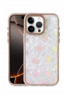 Mey İthalat®  Apple iPhone 16 Pro Lumi Desenli Kapak - Çöl Titanyum