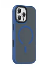 Mey İthalat®   iPhone 16 Pro Max Megane Magsafe Kapak - Lacivert