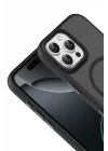 Mey İthalat®   iPhone 16 Pro Max Megane Magsafe Kapak - Siyah