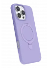 Mey İthalat®  Apple iPhone 16 Pro Max Regal Magsafe Standlı Kapak - Lila