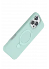 Mey İthalat®  Apple iPhone 16 Pro Max Regal Magsafe Standlı Kapak - Su Yeşili