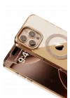 Mey İthalat®   iPhone 16 Pro Max Tash Diamond Magsafe Kapak - Gold