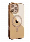 Mey İthalat®   iPhone 16 Pro Max Tash Diamond Magsafe Kapak - Gold
