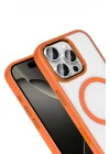 Mey İthalat®   iPhone 16 Pro Max Terea Magsafe Kapak - Turuncu